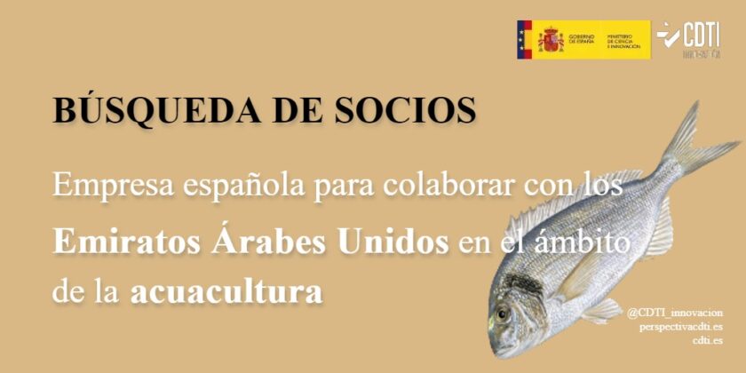 Búsqueda de una empresa española interesada en colaborar en un proyecto tecnológico con Emiratos Árabes en el ámbito de la acuicultura