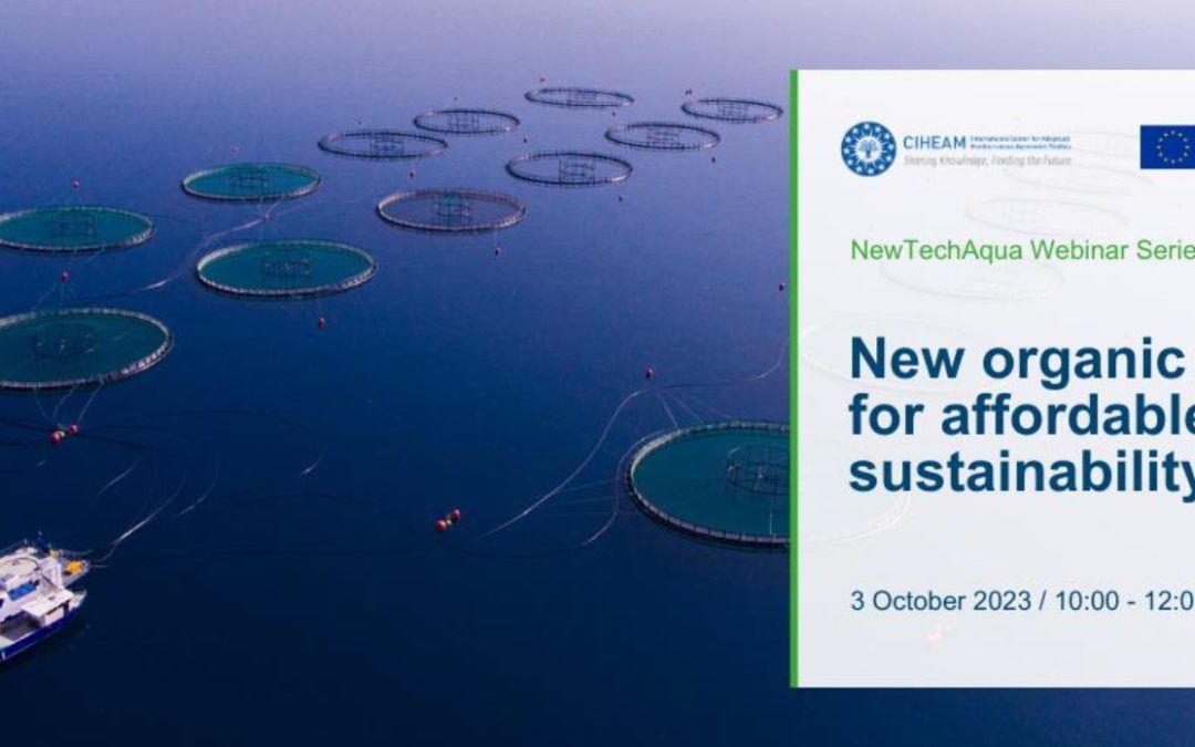 NewTechAqua organiza 6 webinarios sobre acuicultura sostenible