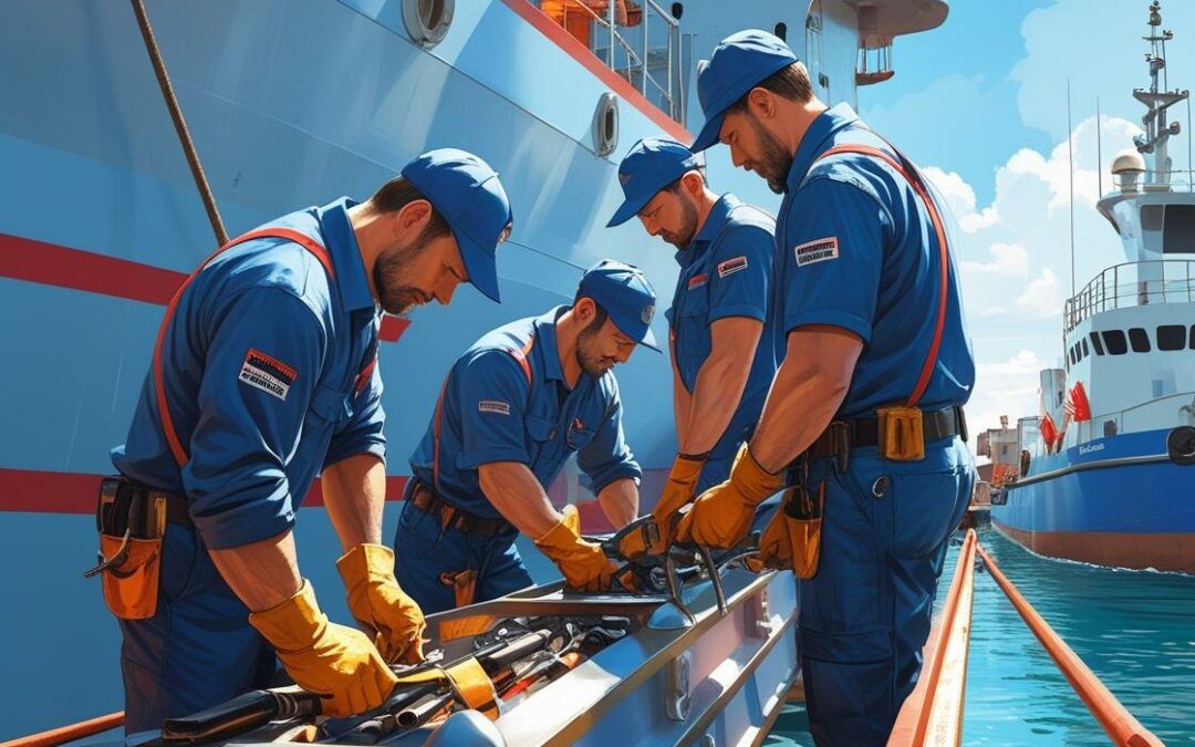 Servicio de reparación y mantenimiento de las embarcaciones del Servicio de Recursos Marinos