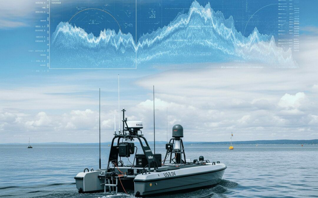 Sistema hidrográfico con USV para aguas intermedias