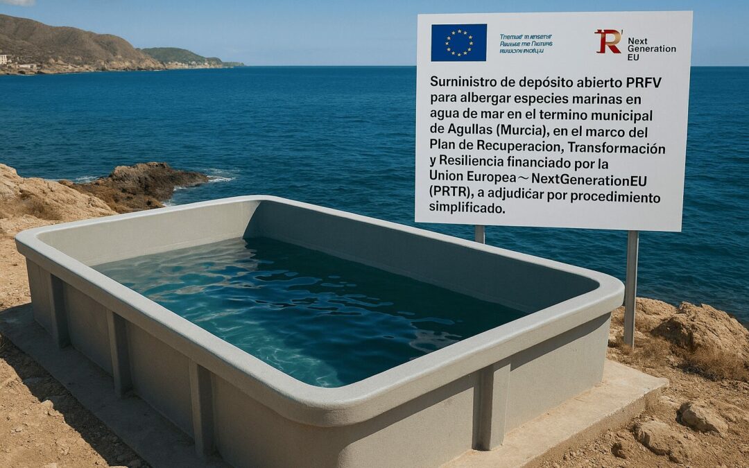 Depósito PRFV para especies marinas en Águilas – PRTR.