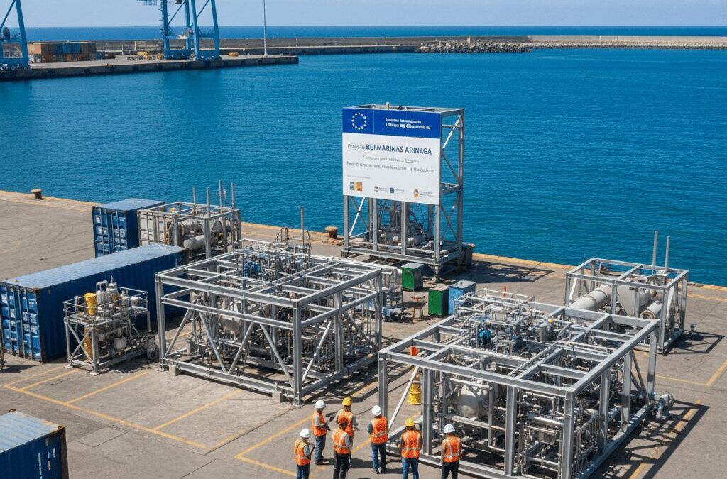 Instalación de laboratorio de hidráulica marina en Arinaga