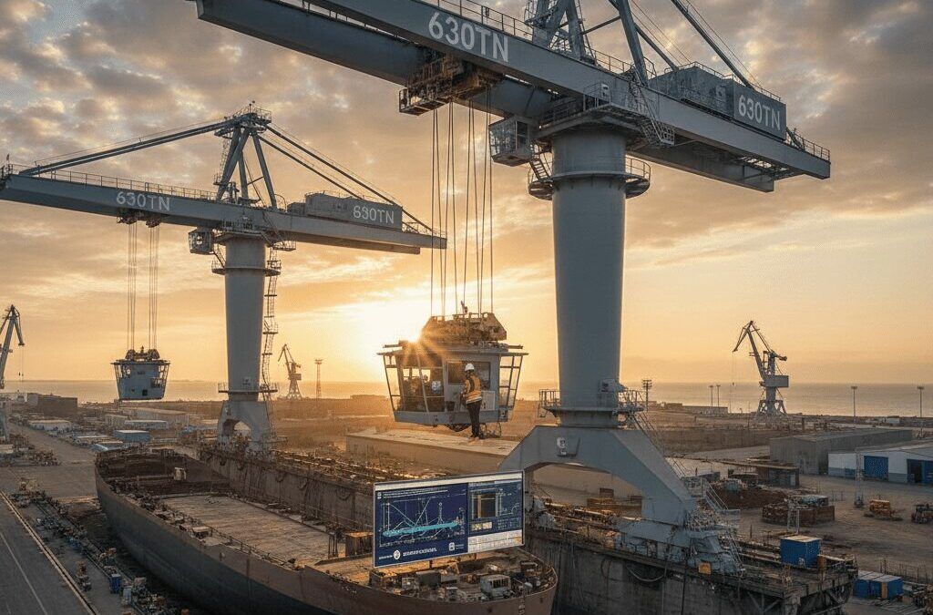 Modernización del sistema de pórticos de 630 TN